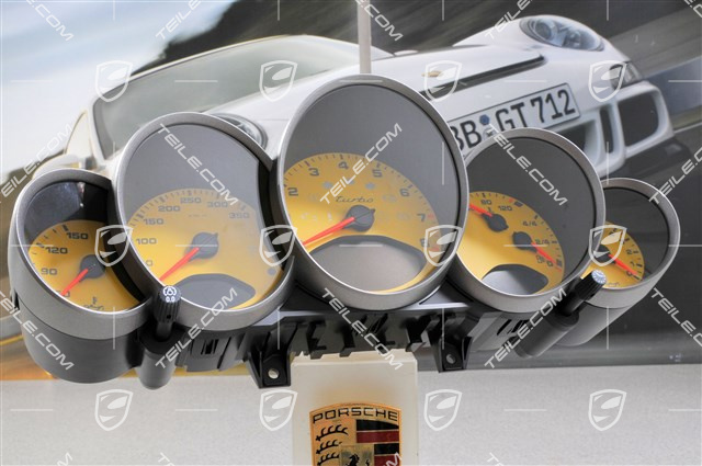 Kombiinstrument, Turbo / 6-Gang Getriebe, EXCLUSIVE-Programm, Zifferblatt in Speed-Gelb