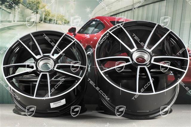 20+21" Felgensatz Turbo Sport 4, Felgen: vorne 9J x 20 ET41 + hinten 11,5J x 21 ET67