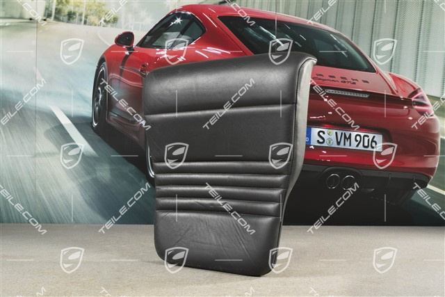 Notsitzkissen, Cabrio, Leder, Schwarz, R