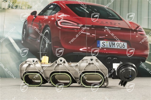 3,0L Hybrid, Ansaugstutzen / Ansaugkrümmer mit Kraftstoffverteiler / Einspritzleiste und Unterdruckdose , R