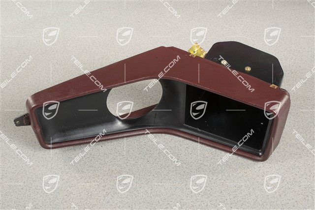 Centre console, leatherette, Wine red