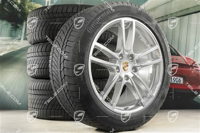 20-inch Cayenne COUPE Sport winter wheel set, rims 9J x 20 ET50 + 10,5J x 20 ET55 +  Continental winter tyres 275/45 R20 + 305/40 R20, with TPMS
