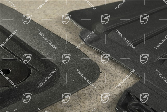 Fußmatten / Fussmattensatz, Gummi, 4-Teilig, Schwarz RHD