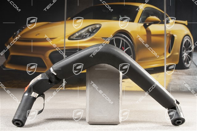 Zuziehgriff, Leder, Schwarz, Vorne = Hinten, R