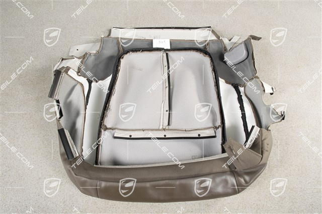 Front seat upholstery / cover, Leather, lower part / cushion, Umber, R