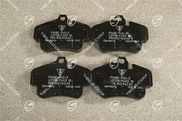 Bremsbeläge, PCCB Keramik-Bremsen, GT3/GT2, L+R