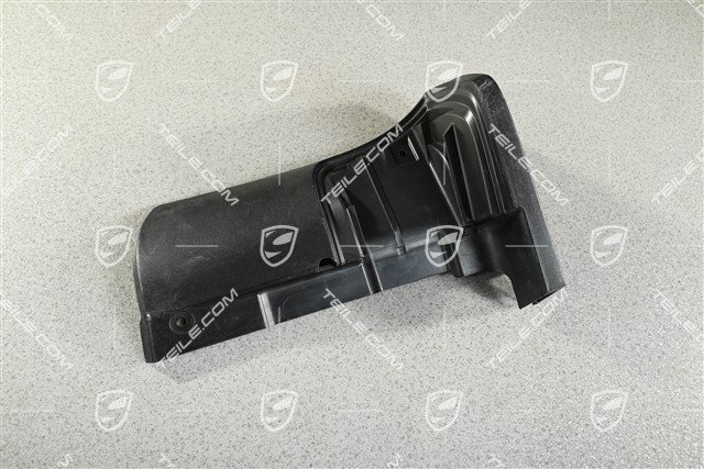 Spoiler / mud trim cover / guard, Rear, Black, L