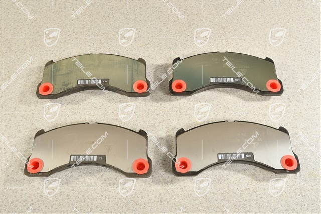 Brake pads, front axle for 17 inch brake disc diameter