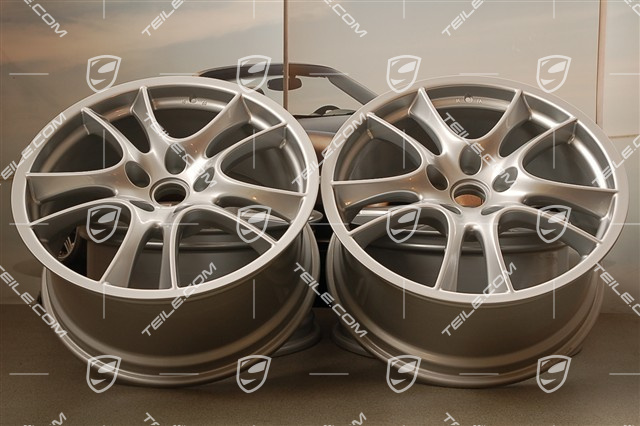 21" Felgensatz, Cayenne Sport / GTS, Felgen 10Jx21 ET50 + 10Jx21 ET50, silbern