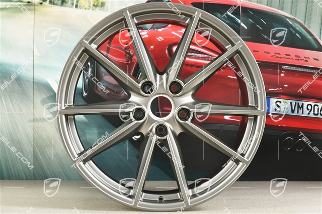 21" Felge Carrera S, 11,5J x 21 ET67, platinum-seidenmatt