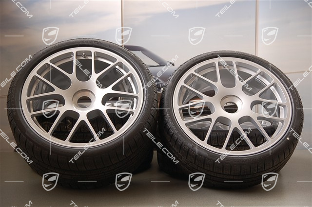 19" Komplet kół zimowych RS Spyder, felgi na centralną śrubę 8,5J x 19 ET56 + 11J x 19 ET51, opony 235/35 R19 + 295/30 R19, z czujnikami RDK