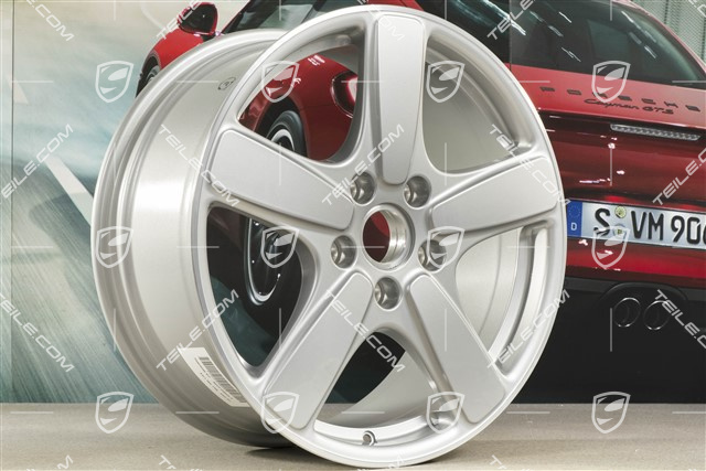19-inch wheel rim Cayenne Sport Classic II, 8,5J x 19 ET59, GT Silver Metallic
