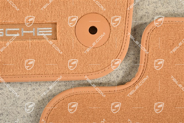 Fussmatte Velours Satz, Cognac