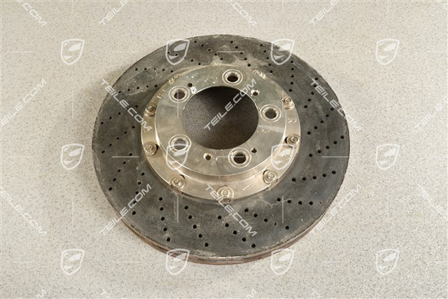 Brake disc, ceramic PCCB, GT2/GT3, R, (damaged)