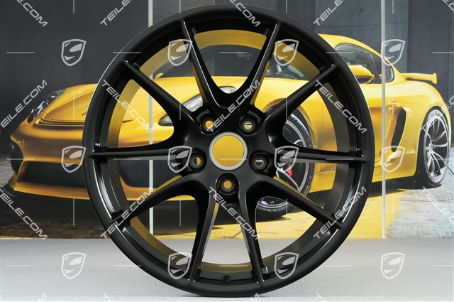 20" Felge Carrera S III, 11J x 20 ET52, Schwarz-Seidenmatt