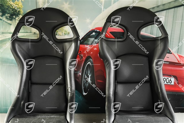 Fotele kubełkowe, czarne, L+R