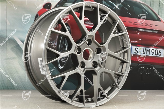 20+21" Felgensatz RS Spyder, Felgen: vorne 8,5J x 20 ET50 + hinten 11,5J x 21 ET67, platinum-seidenmatt
