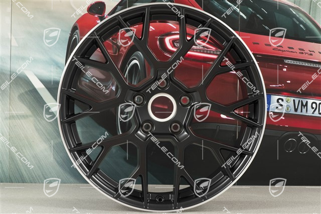 20+21-inch wheel rim set RS Spyder, rims: front 8,5J x 20 ET53 + rear 11,J x 21 ET67, black satin matt