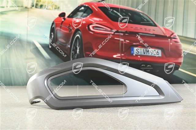 Abdeckblende, Vordersitz, Aussen, Dunkelsilber, L