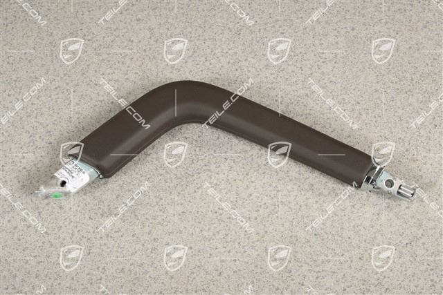 Grab handle centre console, Leather, Espresso, L