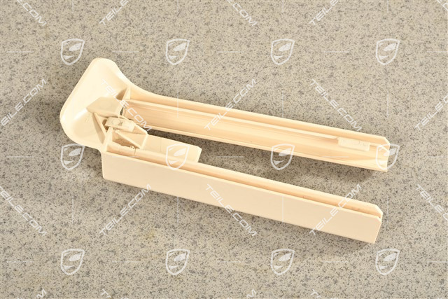 Front seat rail cover, rear, Cream, L