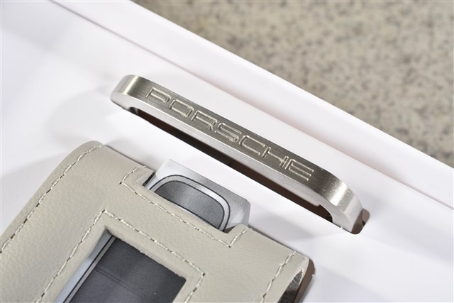 Etui na kluczyk skórzane, kredowy / Chalk / Kreide