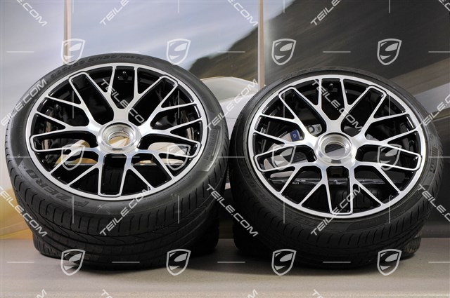 20-inch summer wheel set Turbo S, 9J x 20 ET51 + 11,5J x 20 ET56, tyres 245/35 ZR20 + 305/30 ZR20, with TPM