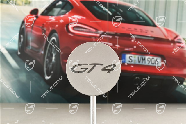 Hub cap, GT4, platinum satin matt