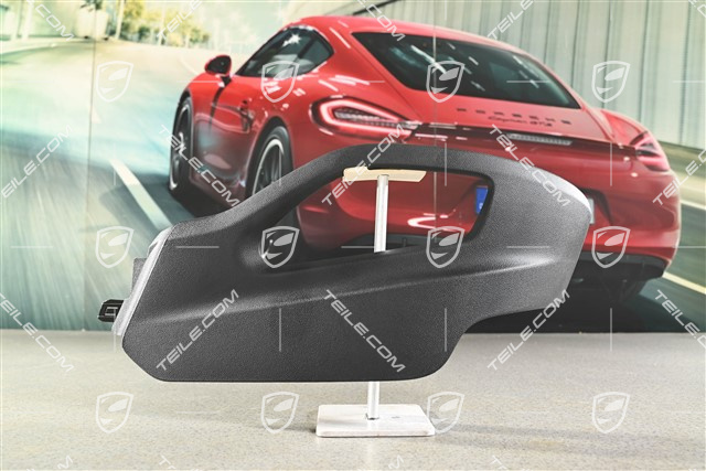 Seat frame trim cover, Black, R