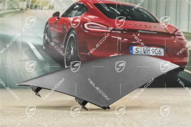 Front bumper disc / trim, Lower, Black, R