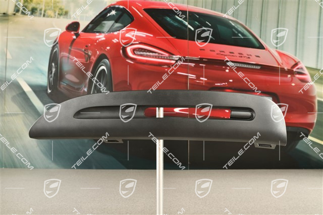 Spyder, Front bumper Position light trim, Satin black, L
