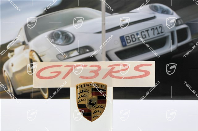 "GT3 RS" logo, orange "GT3 RS" logo, orange