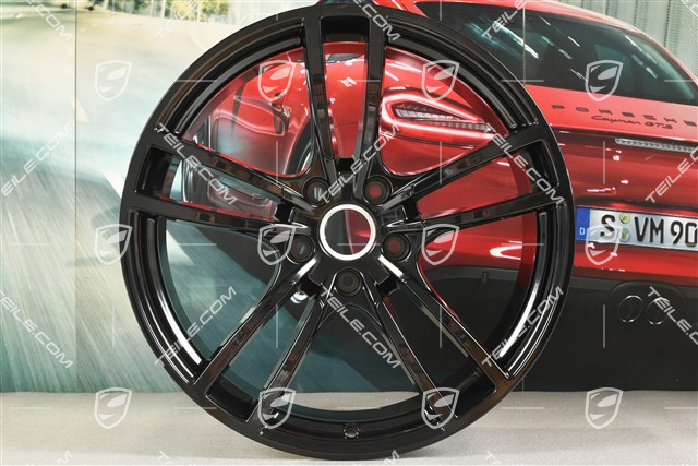 21-inch wheel rim Cayenne Turbo, 11J x 21 ET49, black high gloss