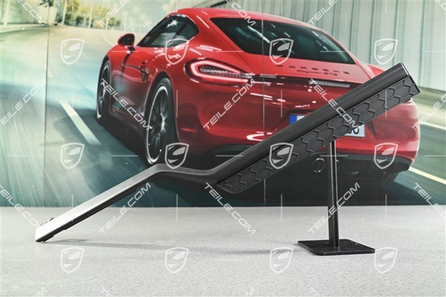 Blenda zderzaka tylnego, wersja  z hakiem, czarny mat, R