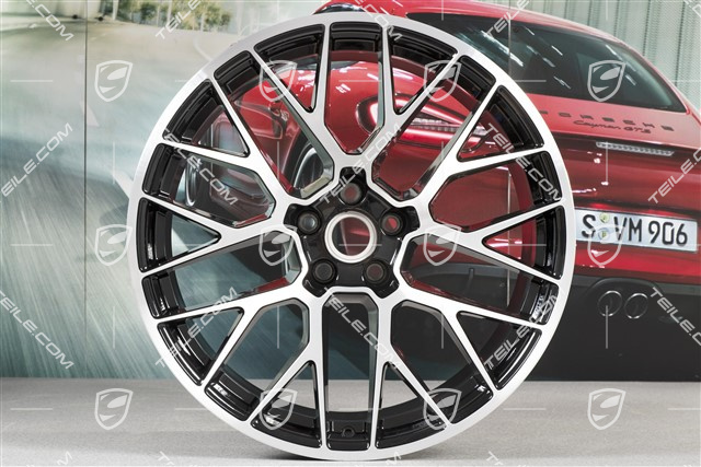 20" Komplet felg RS-Spyder Design, 9J x 20 H2 ET 26 + 10J x 20 ET19 , czarny wysoki połysk