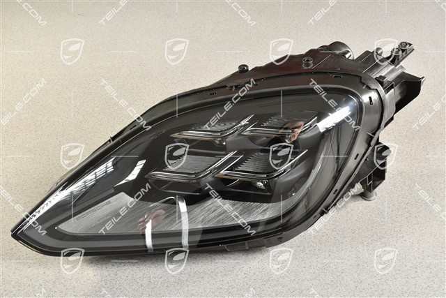 LED Headlamp with variable light distribution, L