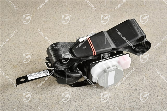 Seat belt, Black, front, R