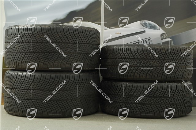 20" Carrera S (III) Winterräder Satz, Felgen 8,5J x 20 ET51 + 11J x 20 ET52 + Michelin Winterreifen 245/35 ZR20 + 295/30 ZR20 (DOT/Bj. 2014), mit RDK-Sensoren