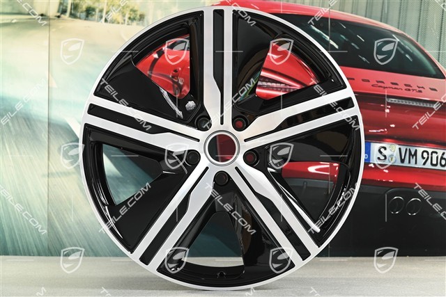 22" Felge Macan Exclusive Design, 9J x 22 ET29, schwarz hochglanz, rechts