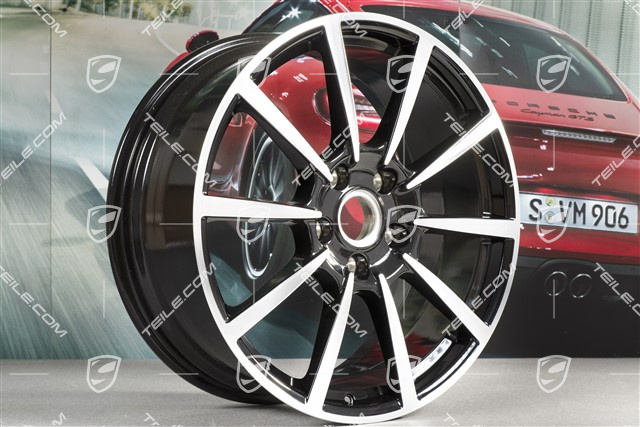 20" Felge Carrera Classic (II), 8,5J x 20 ET49, schwarz hochglanz