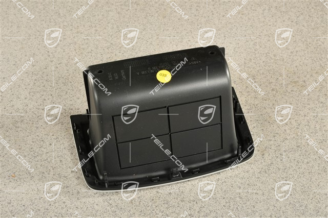 Ablage, Mittelkonsole, hinten, Alu satiniert