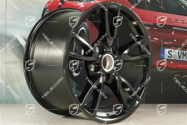 18" felga Carrera IV (Facelift), 10,5J x 18 ET60, C2/C2S, czarny wysoki połysk