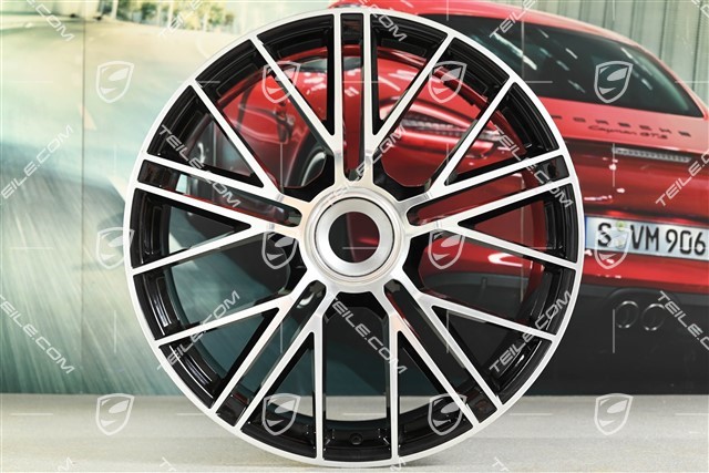 21-inch wheel rim Panamera Turbo S, 10,5J x 21 ET71, black high gloss