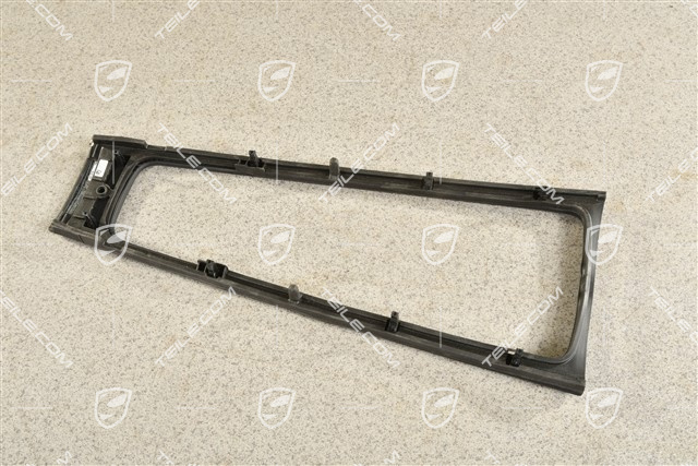 Cover, centre console, Leather, Black