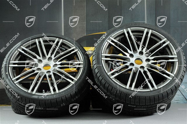 20-inch winter wheels set "Turbo", rims 8,5J x 20 ET51 + 11J x 20 ET52 + Pirelli winter tires 245/35 R20 + 295/30 R20, with TPM