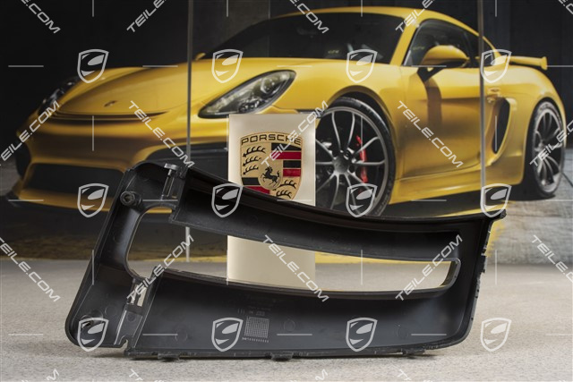 Front bumper spoiler, lateral, black matte, GT2RS, L