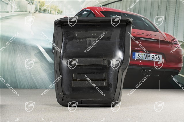 Notsitzkissen, Cabrio, Raffleder, Schwarz, L