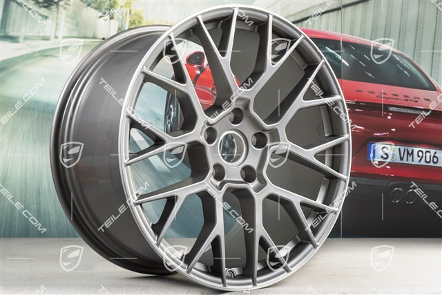 20+21" Felgensatz RS Spyder, Felgen: vorne 8,5J x 20 ET53 + hinten 11,5J x 21 ET67, platinum-seidenmatt
