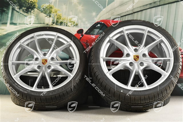 20-inch winter wheels set Carrera S (IV), rims 8,5J x 20 ET49 + 11J x 20 ET78 + Pirelli Sottozero II winter tyres 245/35 R20 + 295/30 R20