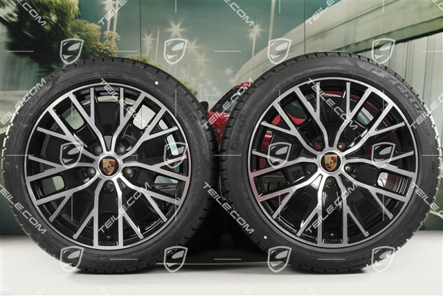 20-inch Turbo S Aero Design winter wheel set, rims 9J x 20 ET54 + 11J x 20 ET60, Pirelli winter tyres 245/45 R20 + 285/40 R20